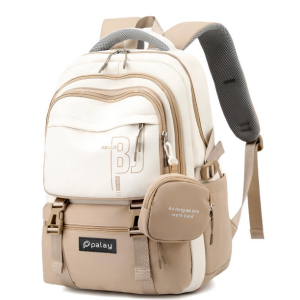 palay® backpack bags for women with small zipper pouch college bag for girls, school bags for girls 13 14 years with cute accessory 18.1 inch book backpack for school, camping, travel